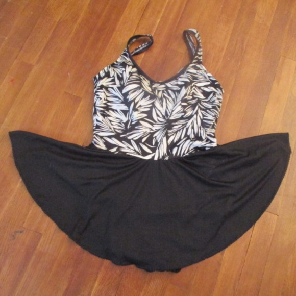 Vintage Swim dress bathing suit Pin-up Girly Plus - Picture 1 of 8